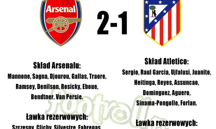 Tak wyglądały XI Arsenalu i Atletico w ich ostatnim meczu!